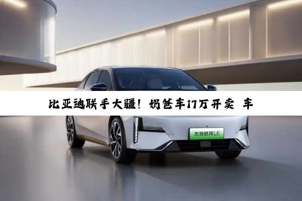 比亚迪联手大疆！奶爸车17万开卖 车顶还带“停机坪”