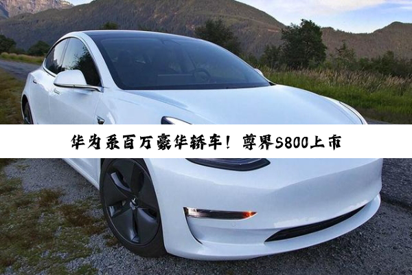 华为系百万豪华轿车！尊界S800上市定档：就在月底
