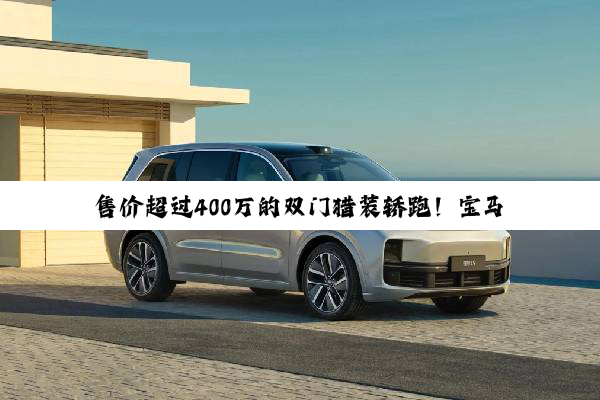 售价超过400万的双门猎装轿跑！宝马Speedtop概念车官图发布