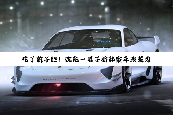 吃了豹子胆！沈阳一男子将私家车改装为警车：后果很“刑”