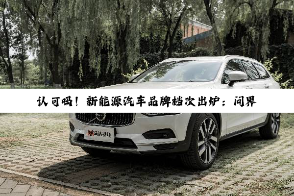 认可吗！新能源汽车品牌档次出炉：问界蔚来跻身高档尊界仰望是豪华、小米为中高档