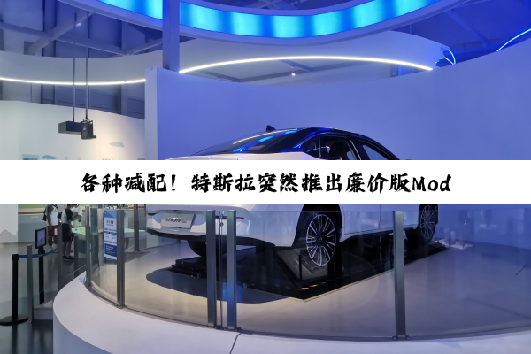各种减配！特斯拉突然推出廉价版Model Y：马斯克真急了